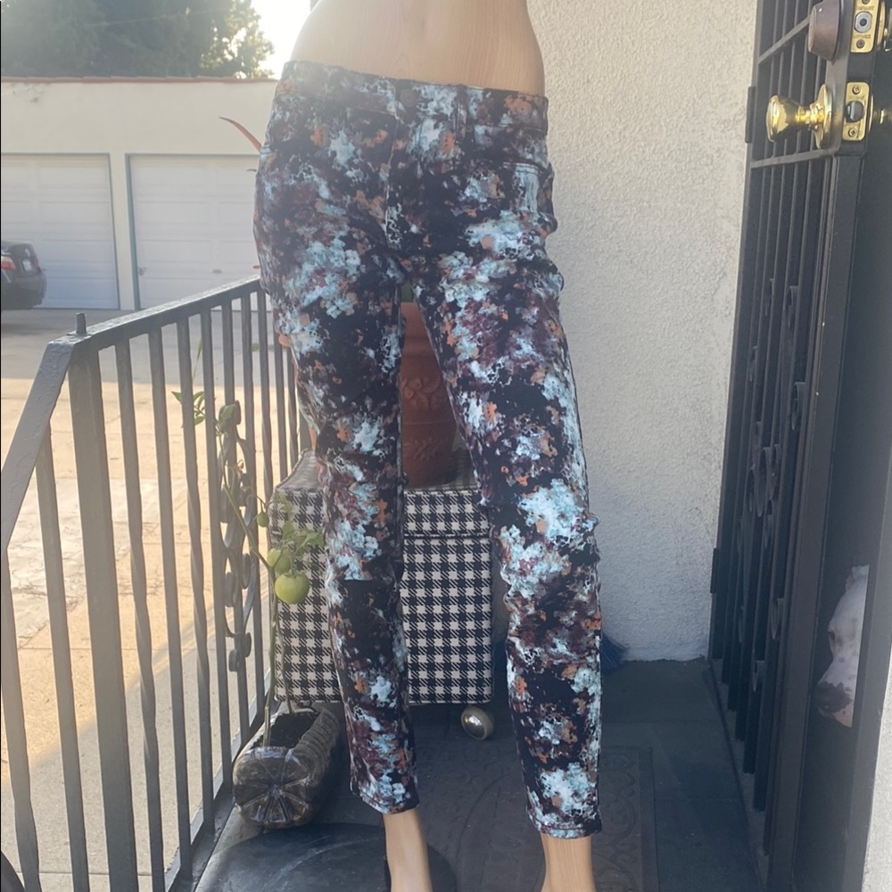 Bcbgeneration Brulee Splatter Patterned Skinny Pa… - image 1